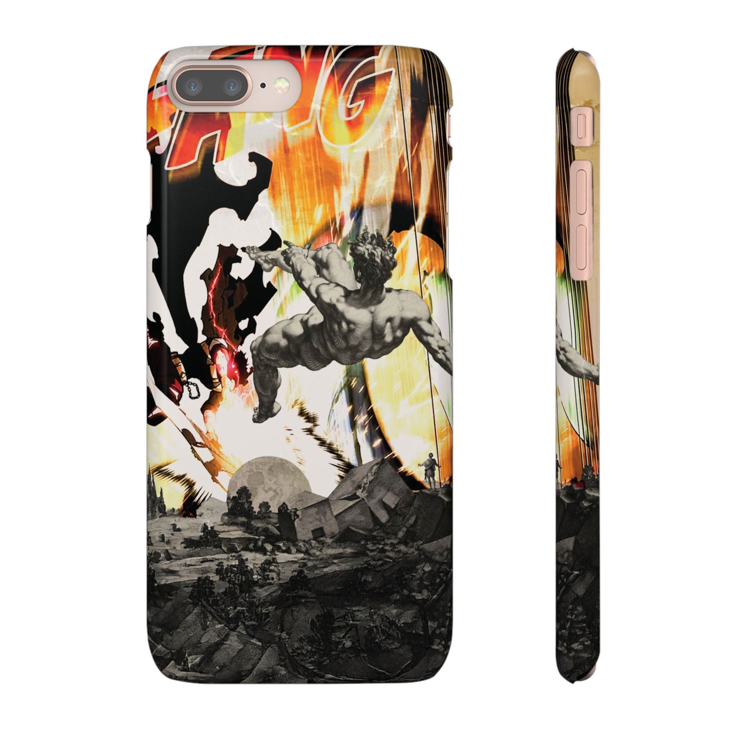 The CLANG of Ascension Mythic Hero Clash of Renaissance and Manga Design Phone Case