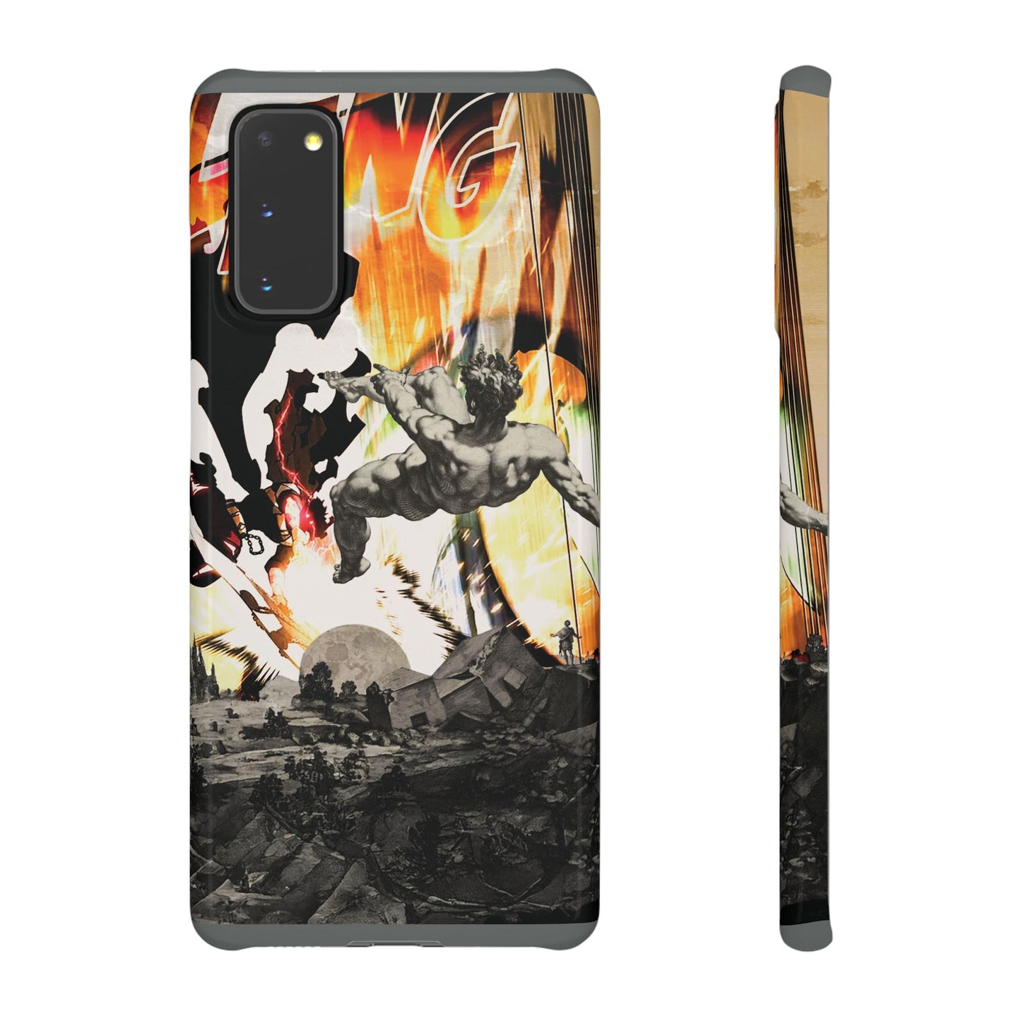 The CLANG of Ascension Mythic Hero Clash of Renaissance and Manga Design Phone Case