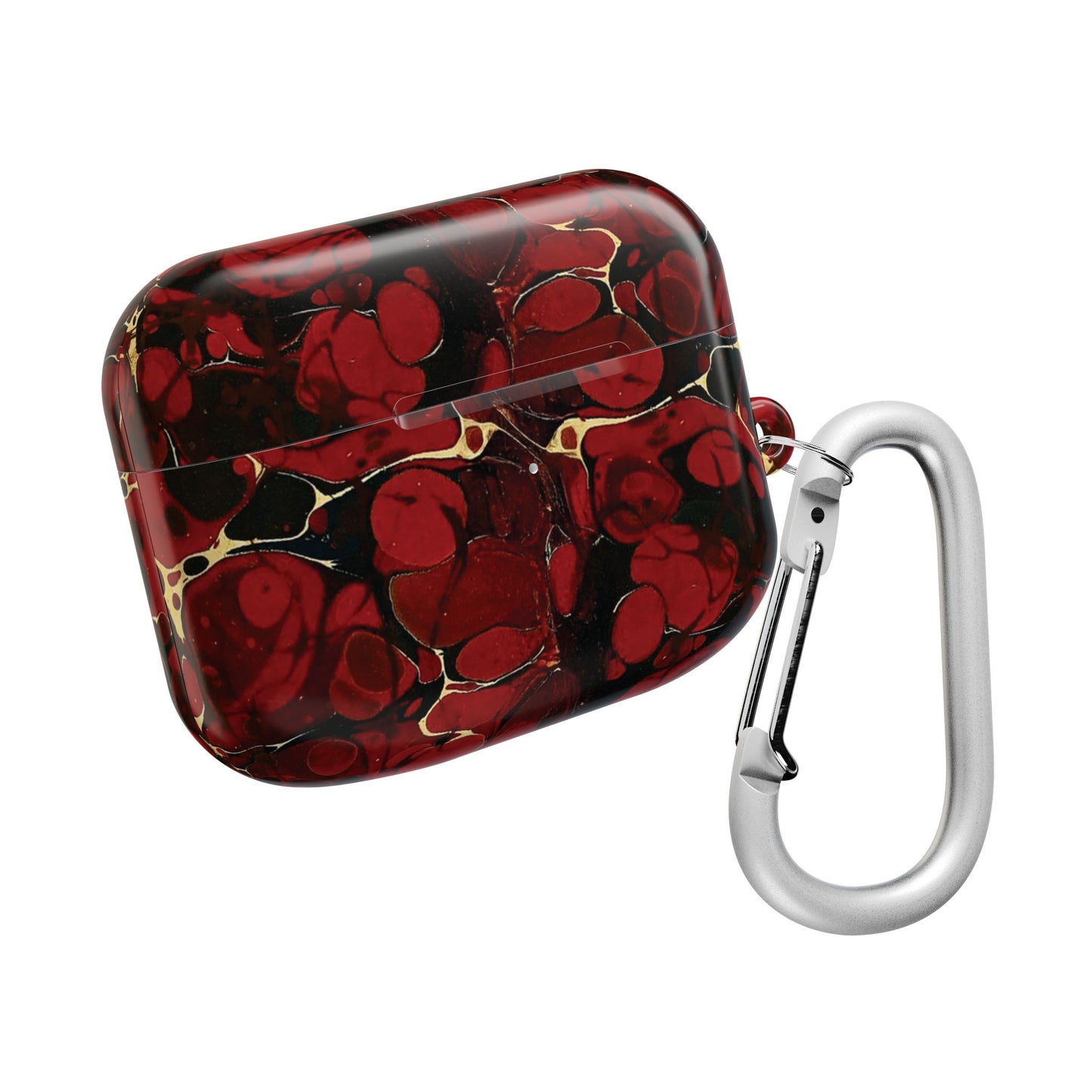 The Red Philosopher’s Stone Accessory Pouch Elegant Marble AirPod Case