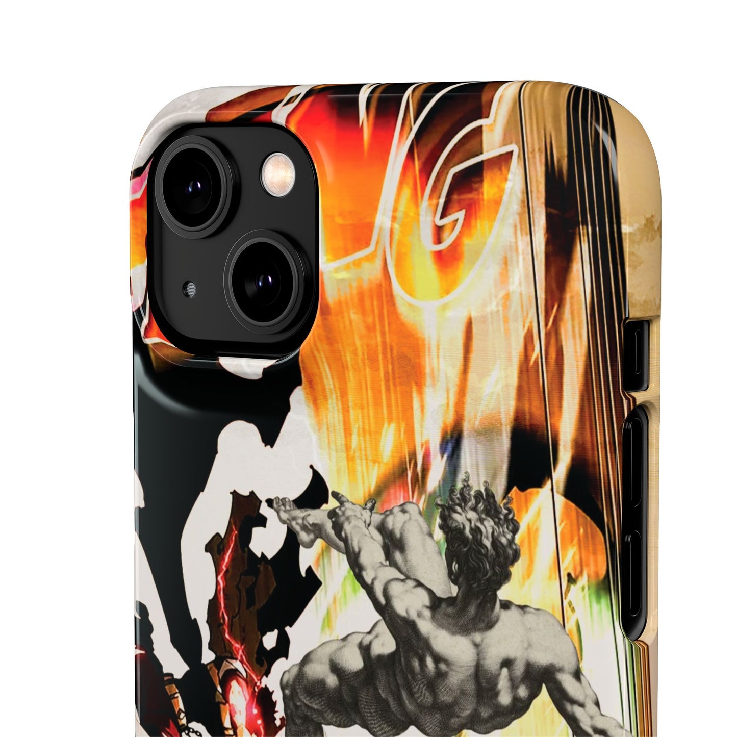 The CLANG of Ascension Mythic Hero Clash of Renaissance and Manga Design Phone Case