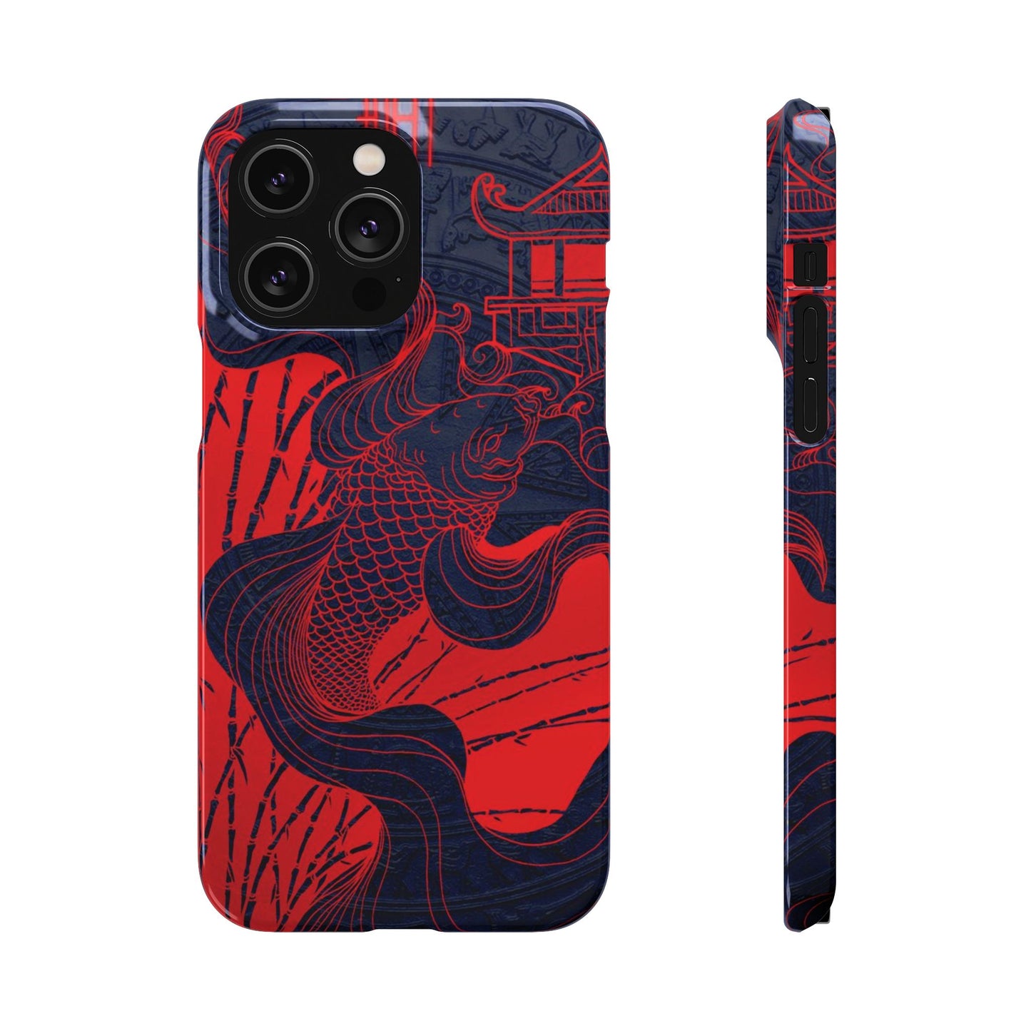 Crimson Koi Fish  – Luxury Phone Case