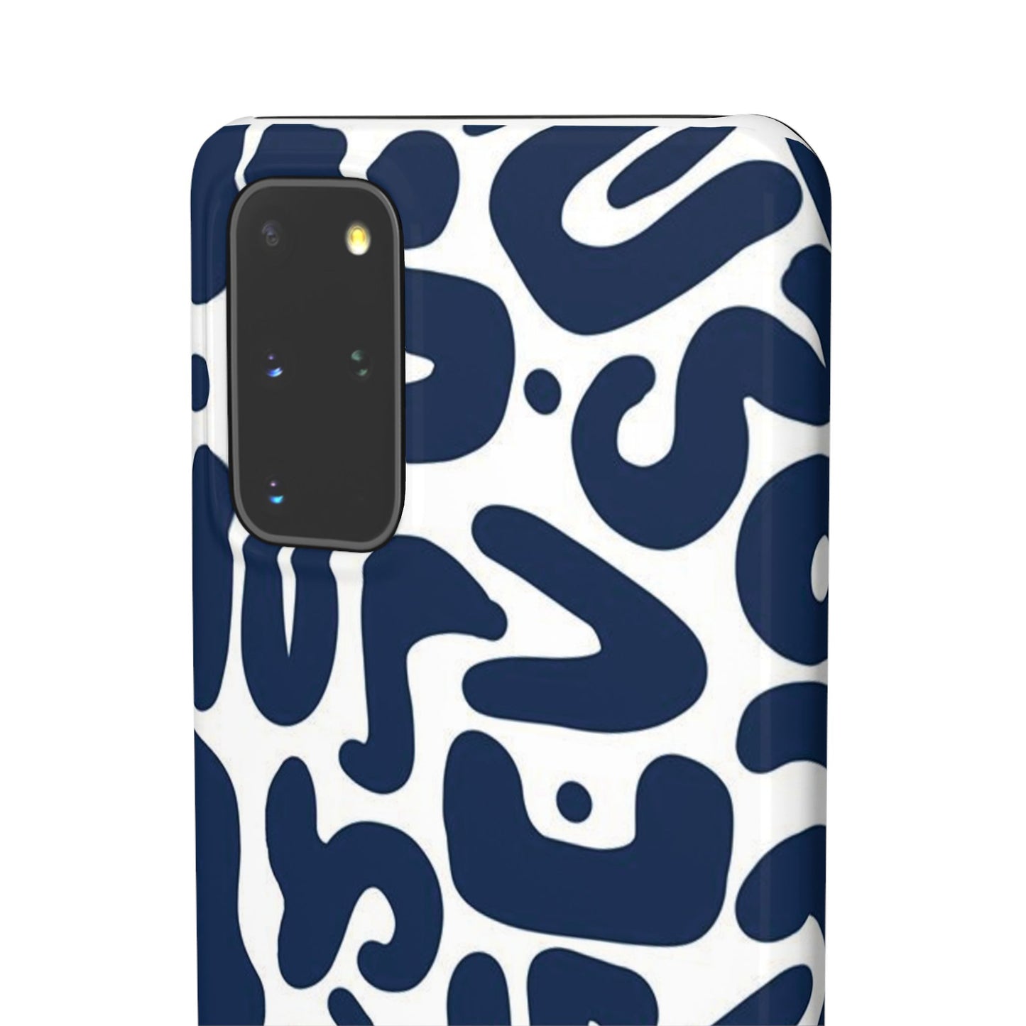 Modern Abstract Navy Blue Graphic Phone Case Sleek and Durable Protection
