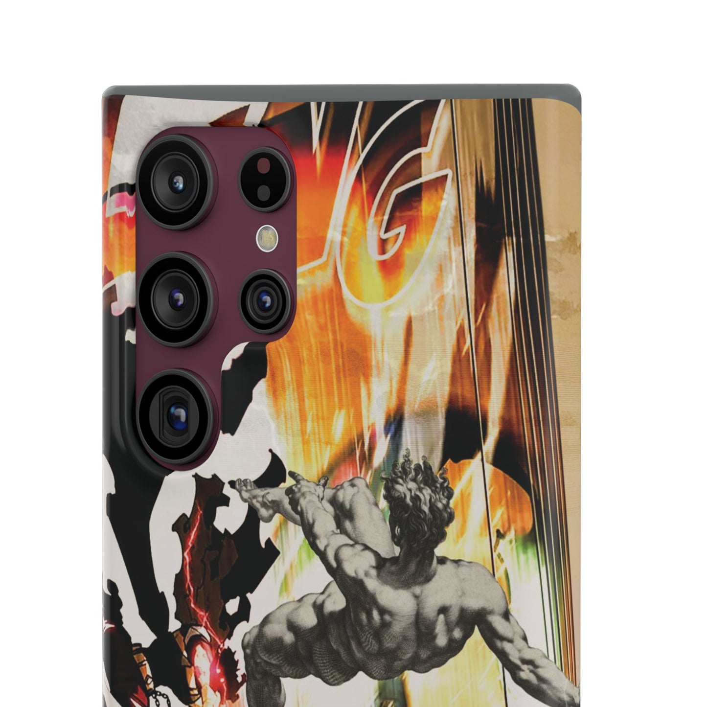 The CLANG of Ascension Mythic Hero Clash of Renaissance and Manga Design Phone Case