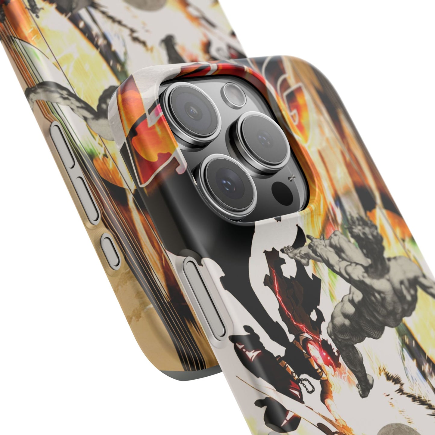 The CLANG of Ascension Mythic Hero Clash of Renaissance and Manga Design Phone Case