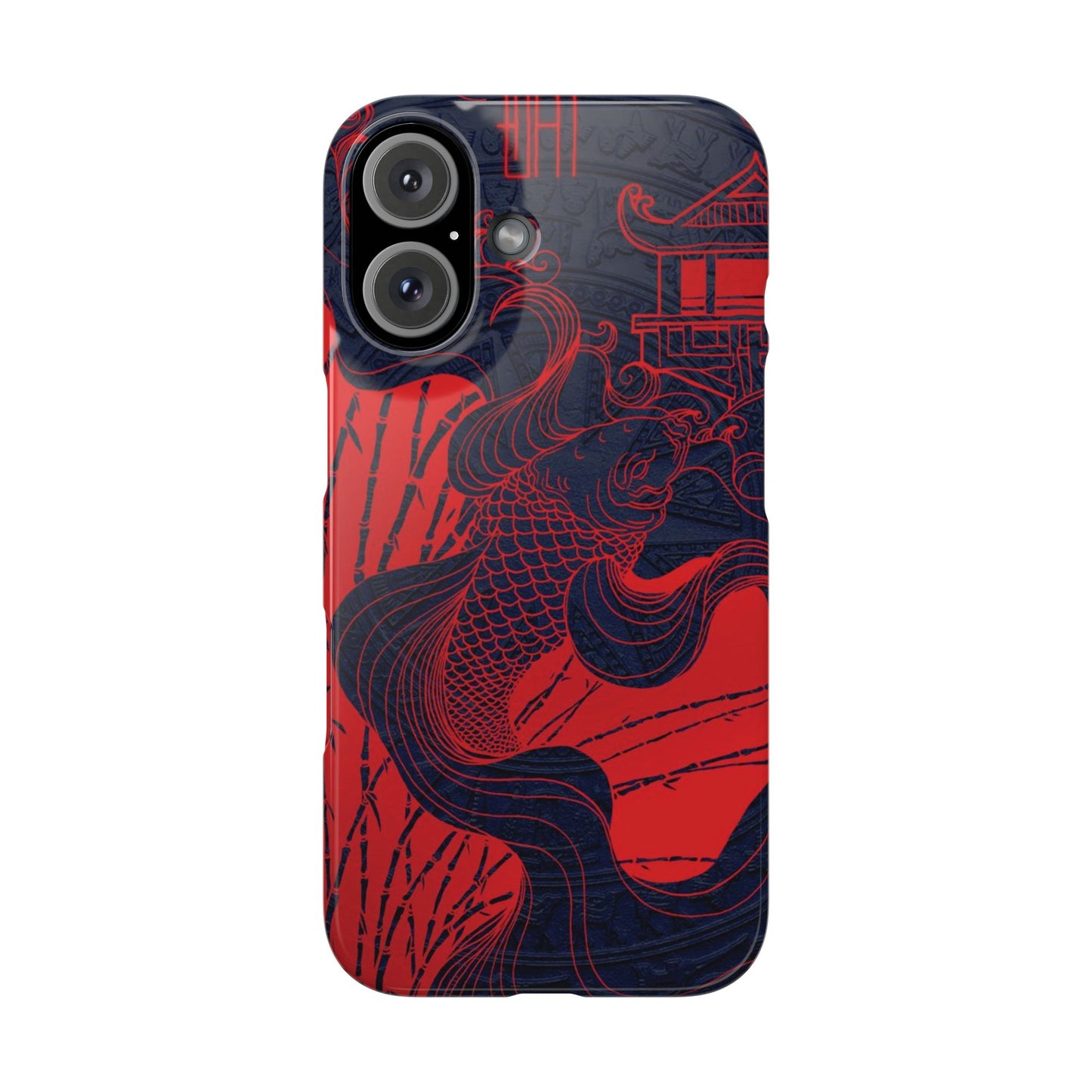 Crimson Koi Fish  – Luxury Phone Case