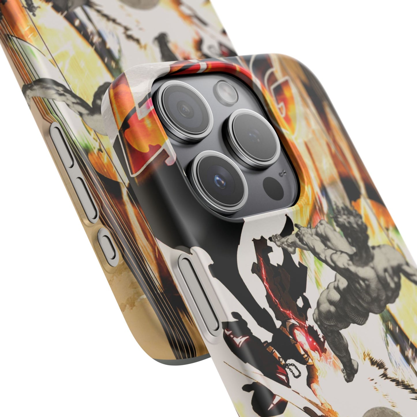 The CLANG of Ascension Mythic Hero Clash of Renaissance and Manga Design Phone Case