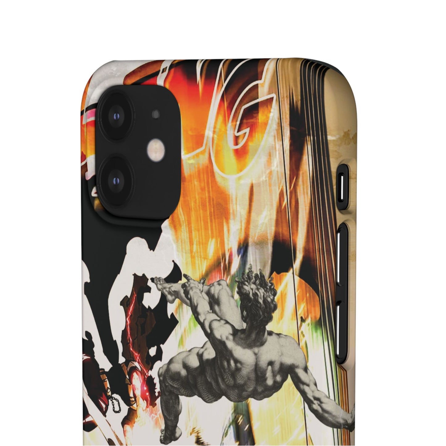 The CLANG of Ascension Mythic Hero Clash of Renaissance and Manga Design Phone Case