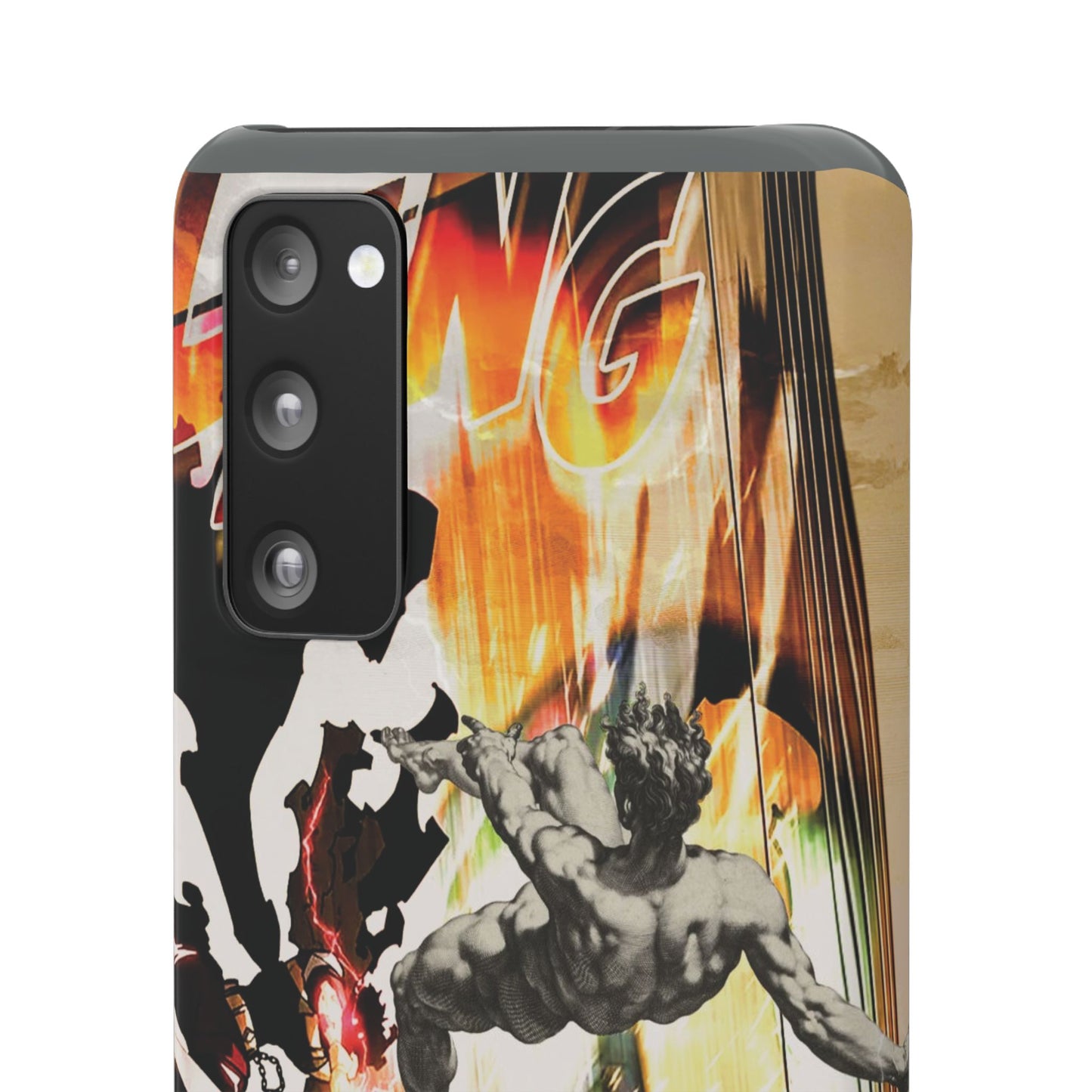 The CLANG of Ascension Mythic Hero Clash of Renaissance and Manga Design Phone Case