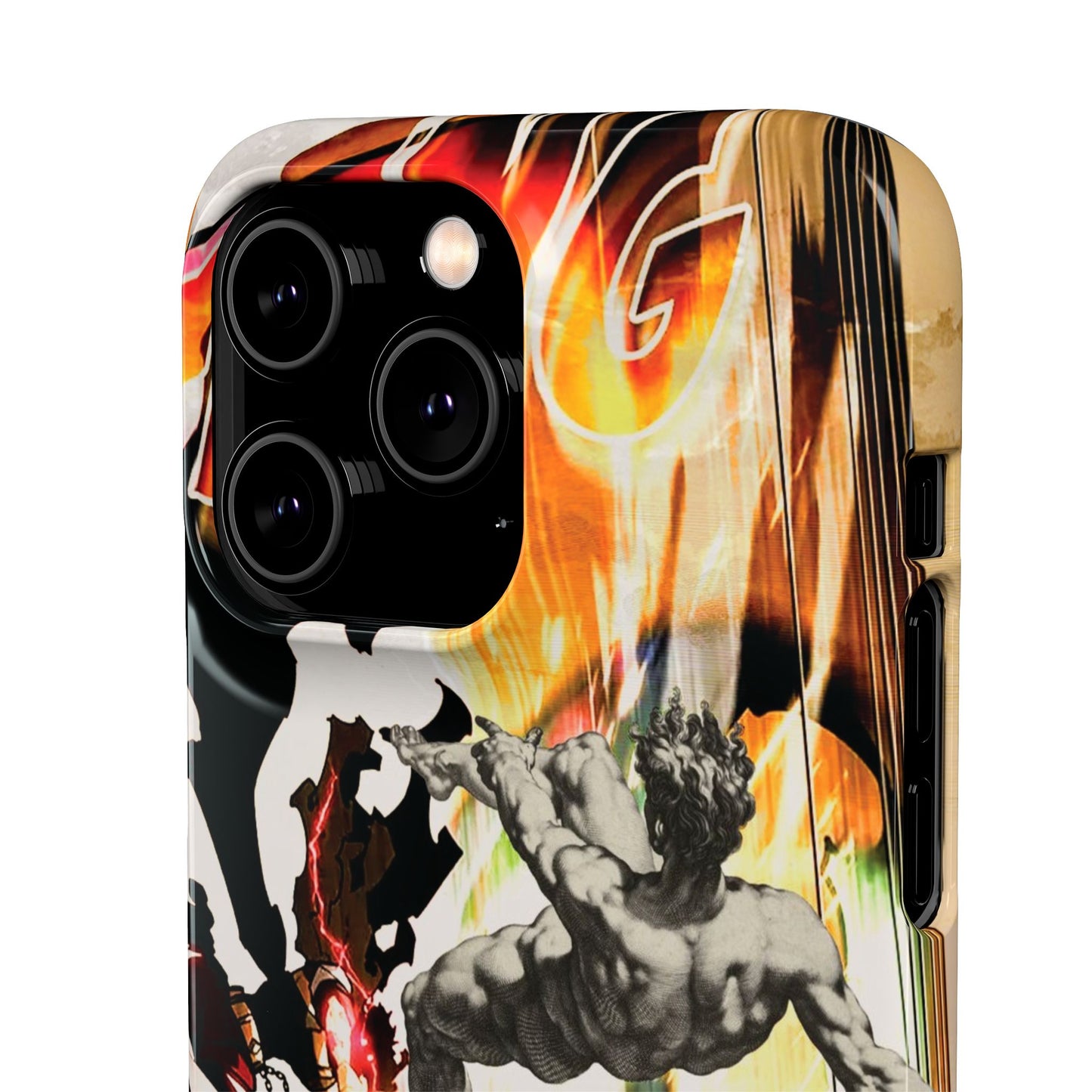 The CLANG of Ascension Mythic Hero Clash of Renaissance and Manga Design Phone Case