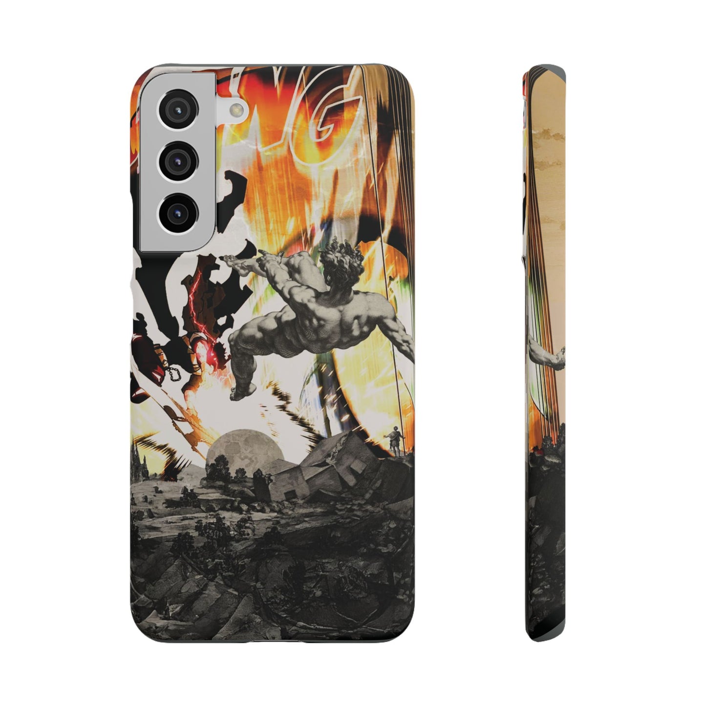 The CLANG of Ascension Mythic Hero Clash of Renaissance and Manga Design Phone Case