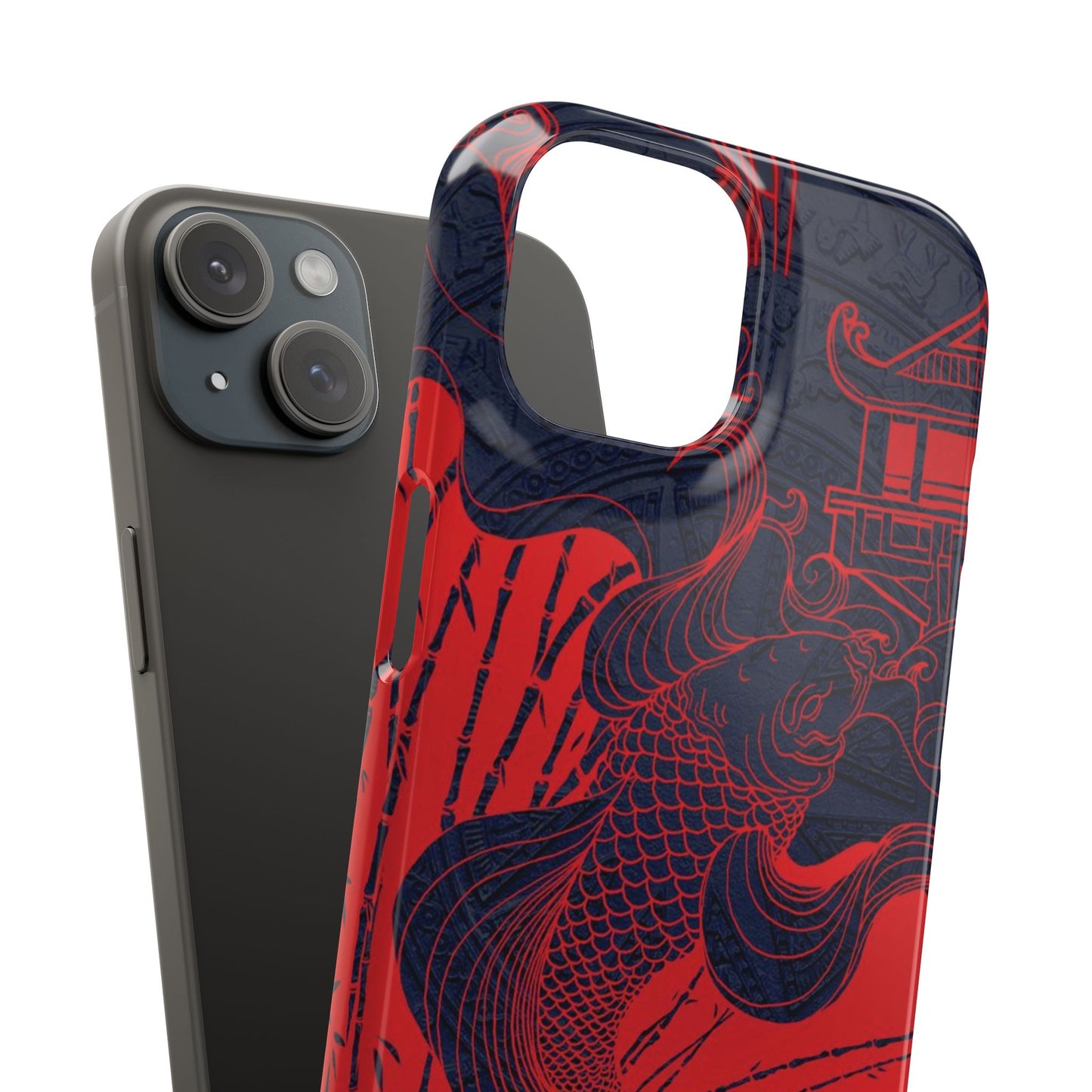 Crimson Koi Fish  – Luxury Phone Case