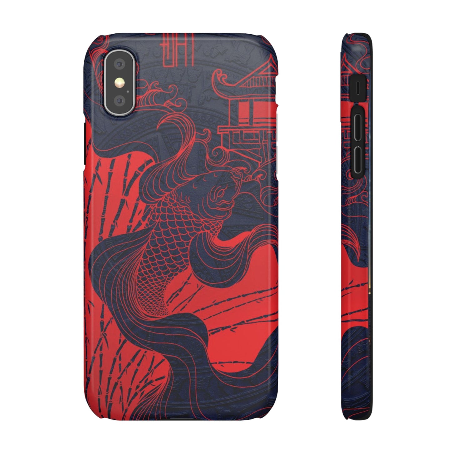 Crimson Koi Fish  – Luxury Phone Case