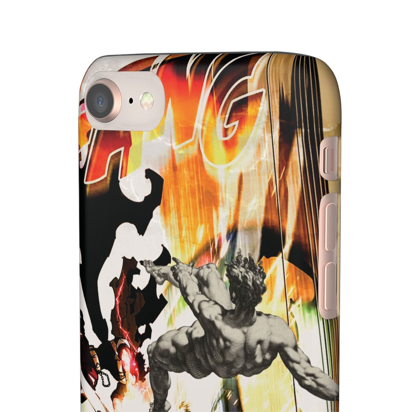 The CLANG of Ascension Mythic Hero Clash of Renaissance and Manga Design Phone Case