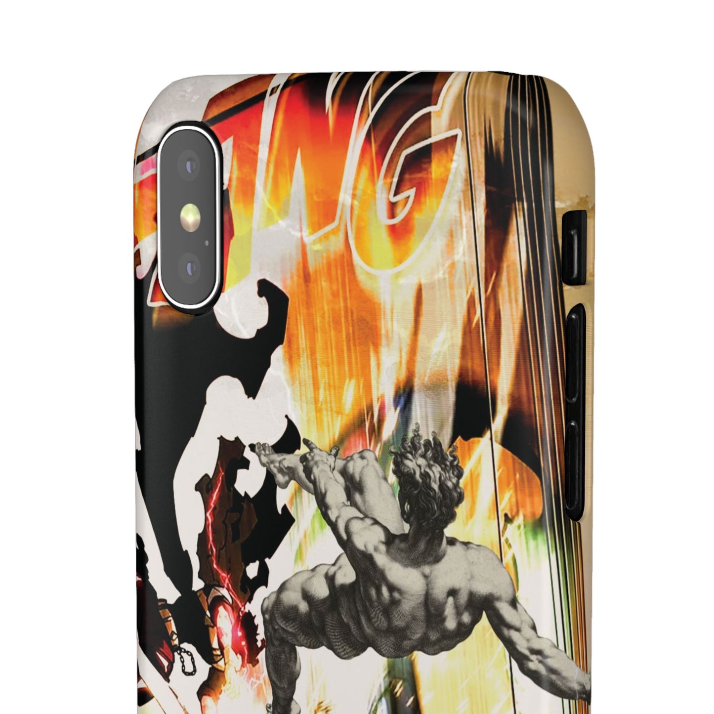 The CLANG of Ascension Mythic Hero Clash of Renaissance and Manga Design Phone Case