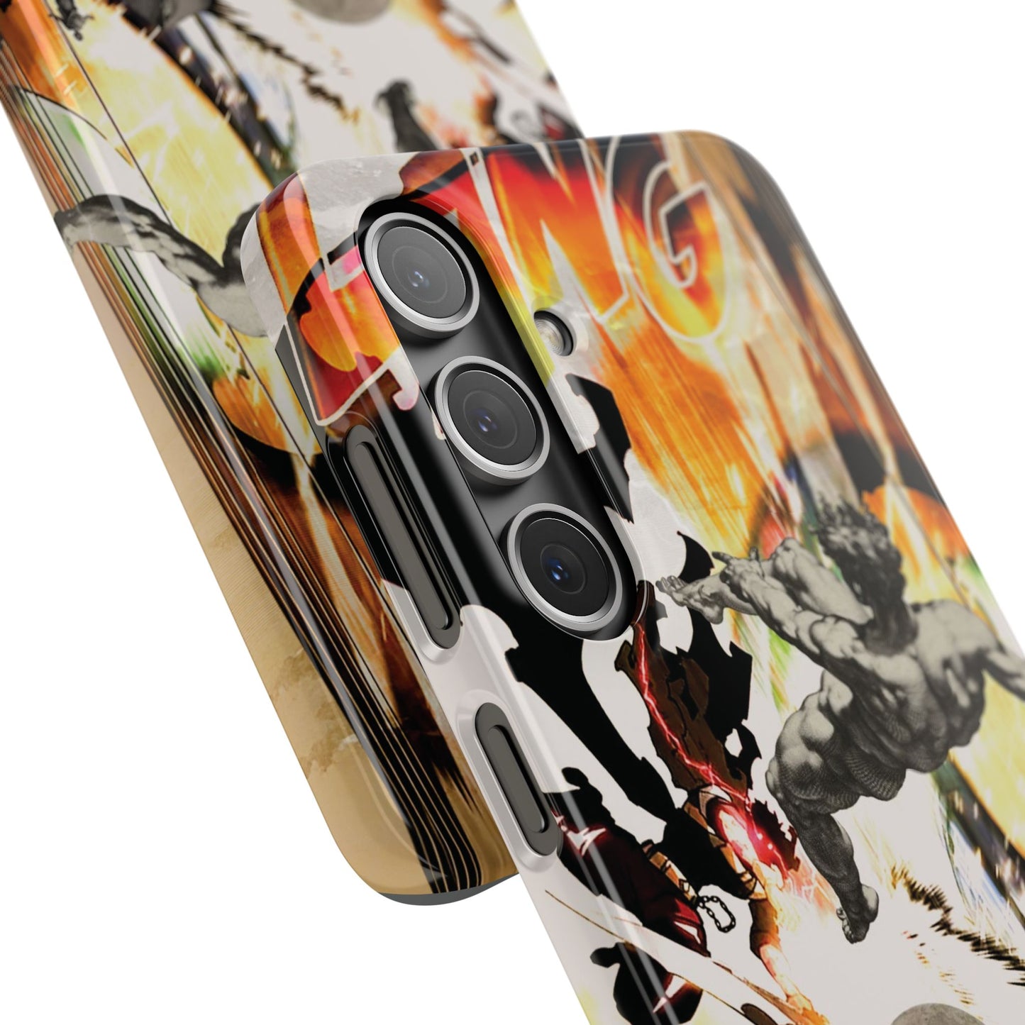 The CLANG of Ascension Mythic Hero Clash of Renaissance and Manga Design Phone Case