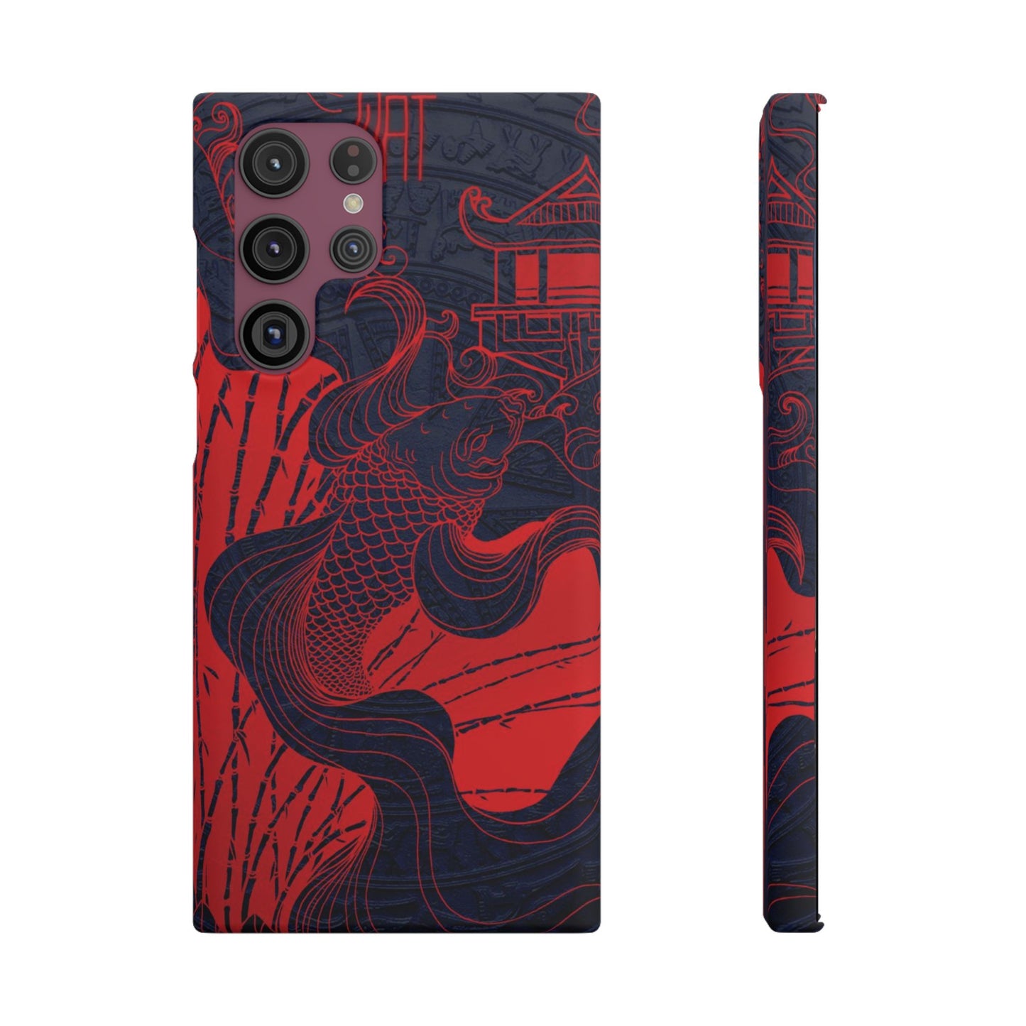 Crimson Koi Fish  – Luxury Phone Case